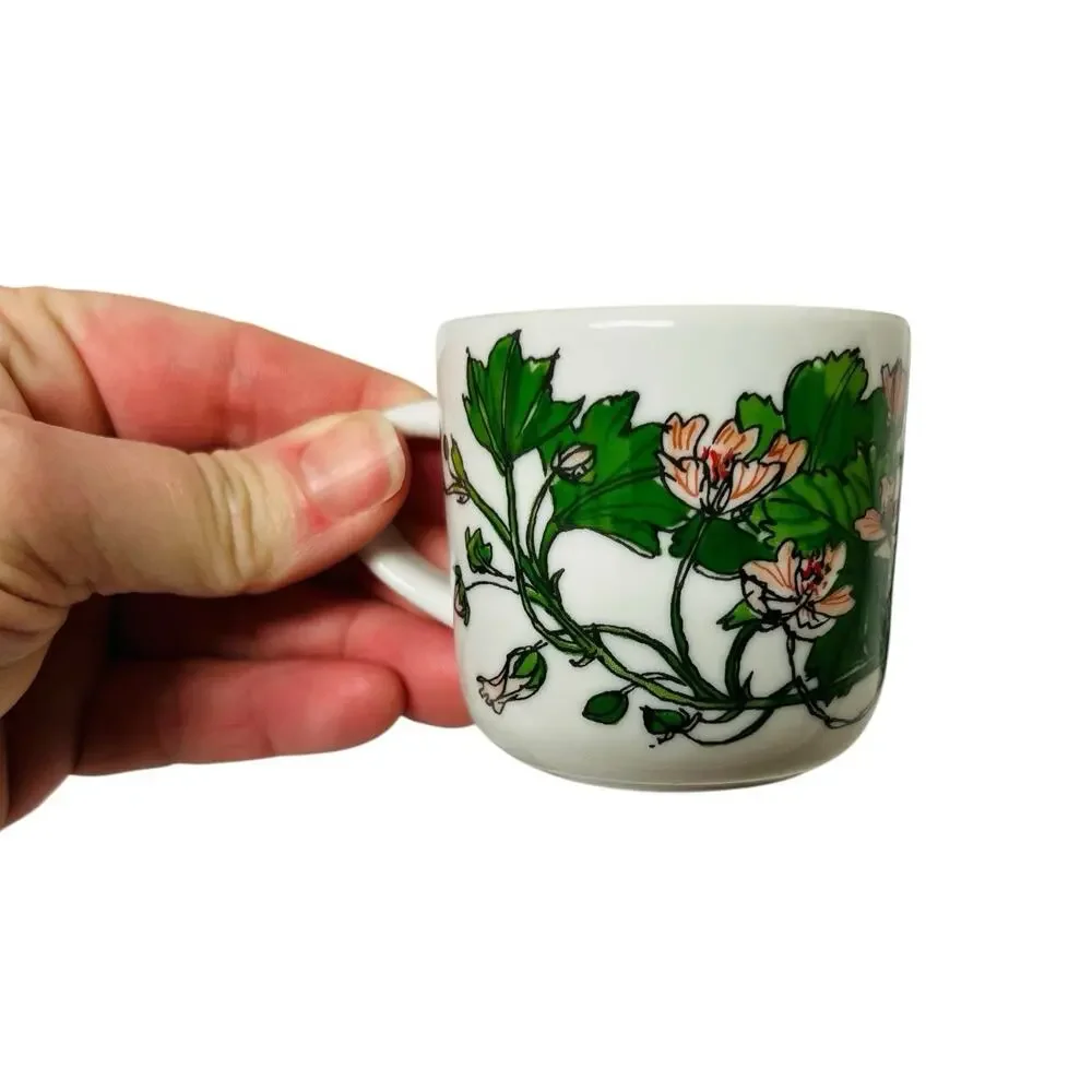4 IKEA Spal Demitasse Cup Saucer Espresso Set Midsommar By Marguerite Walfridson